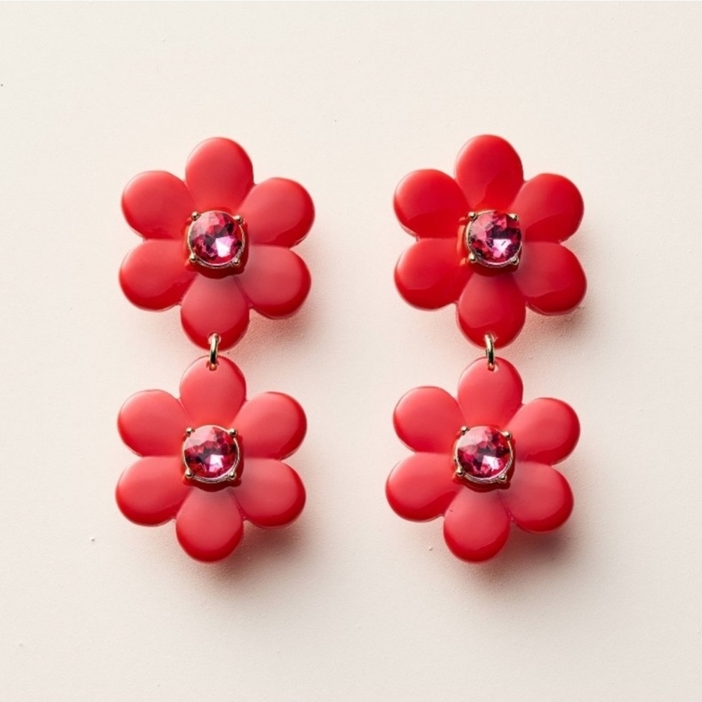 Kate Spade X Target Red Floral Drop Earrings